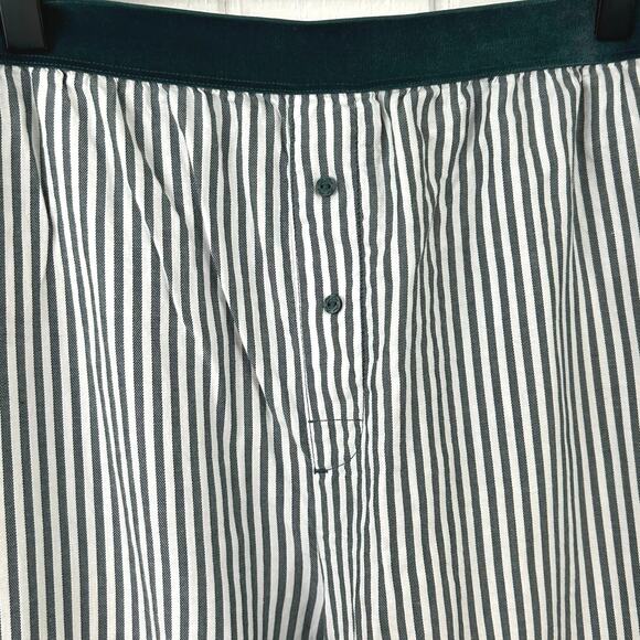 💓Sold 💓not for sale💓Pink VS Women Striped Wide Leg Pajama Pants Green Holiday L - Picture 3 of 8